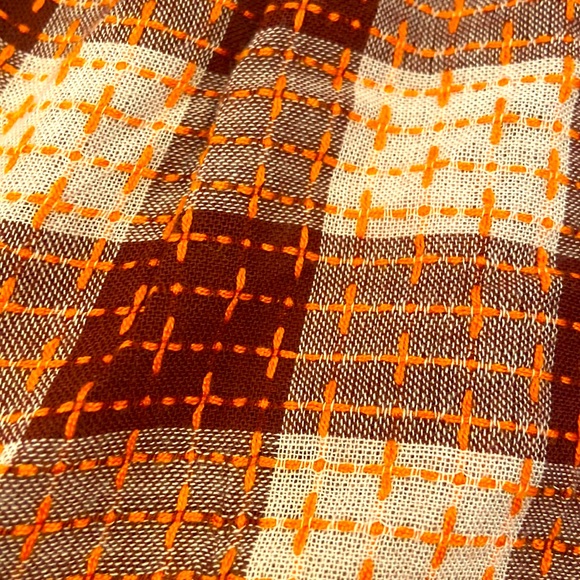 NWT Gingham check wool blend babydoll peplum top pilcro by Anthropologie xs - Picture 7 of 16